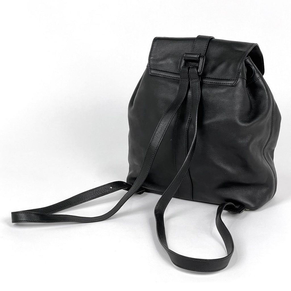 Chanel Backpack CC Logo Leather Black — view 2