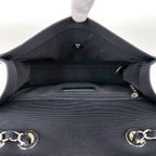 Chanel Shoulder Bag CC Logo Quilted Chain Bicolor Leather Beige Black — view 7