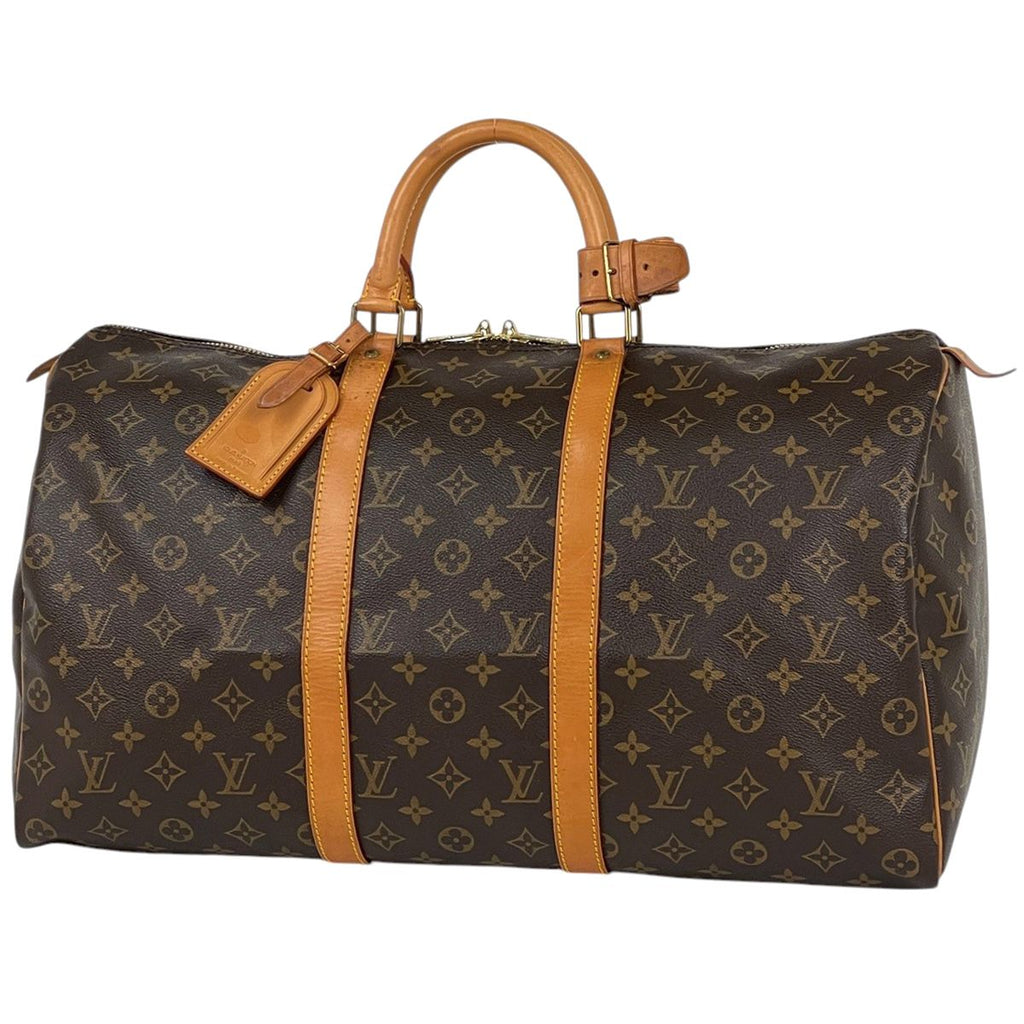 Louis Vuitton Keepall 50 Boston Bag Monogram Brown