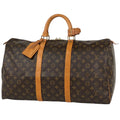 Louis Vuitton Keepall 50 Boston Bag Monogram Brown