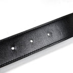 Hermes Belt Constance Reversible Box Calf Taurillon Clemence Black Blue Jeans — view 3