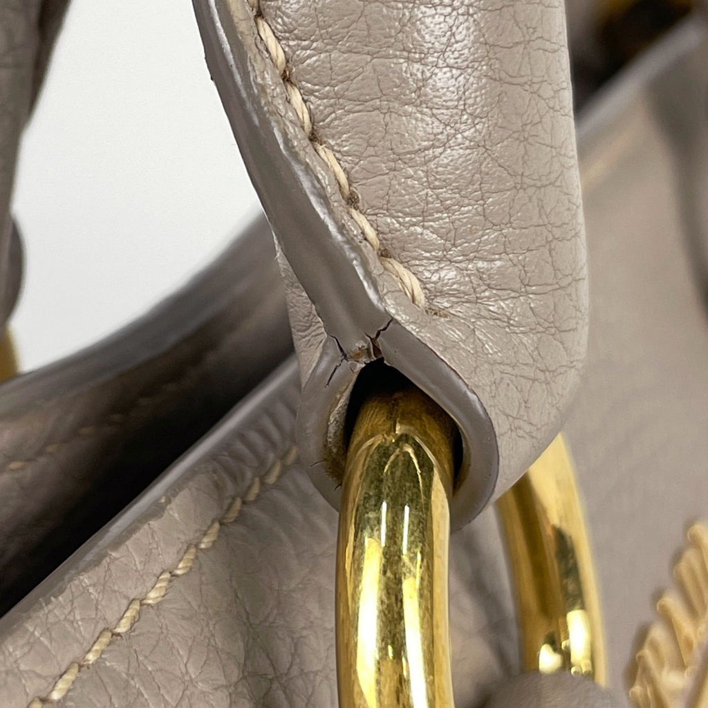 Prada Handbag 2-Way Leather Beige BN — view 6