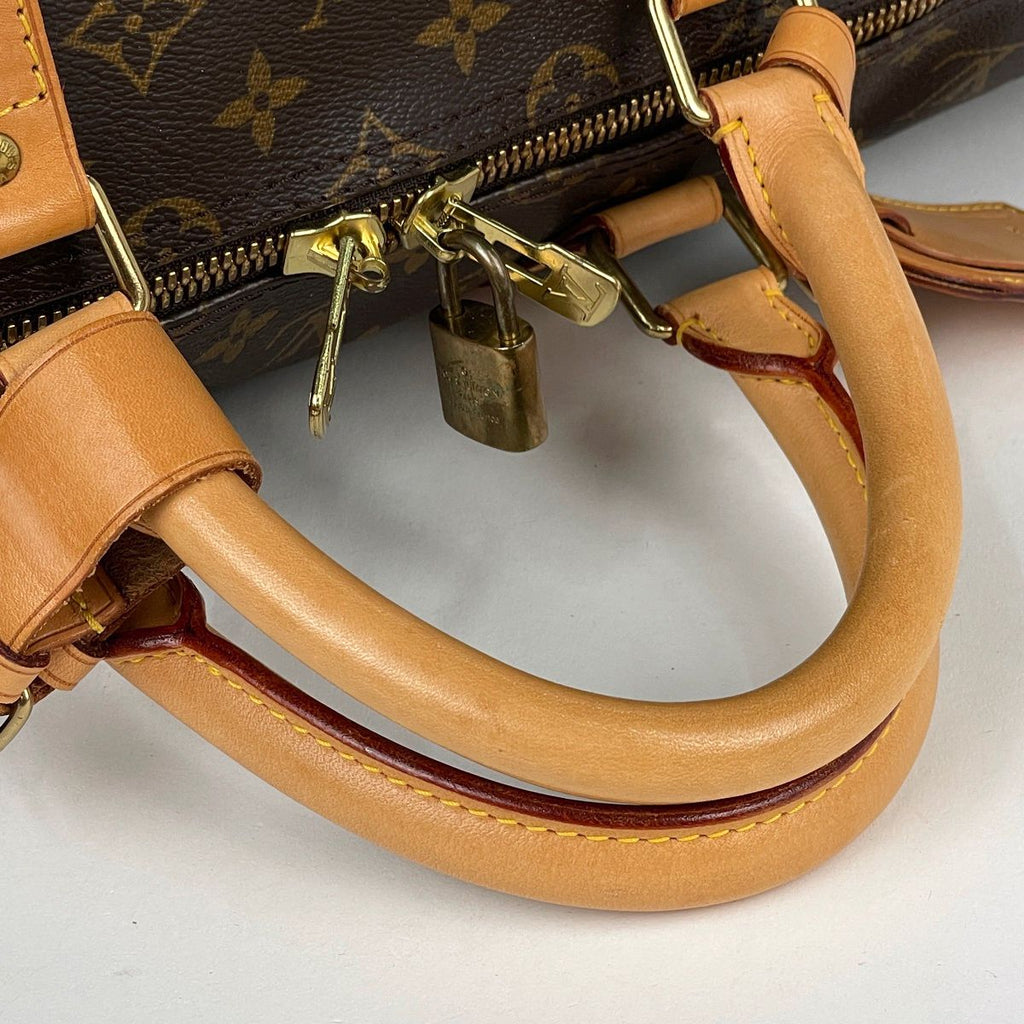 Louis Vuitton Keepall Bandouliere 55 Boston Bag Monogram Brown — view 9