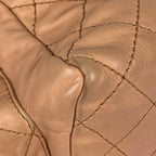 Chanel Backpack CC Logo Quilted Wild Stitch Leather Beige — view 4