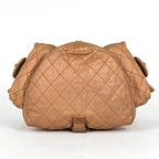 Chanel Backpack CC Logo Quilted Wild Stitch Leather Beige — view 3