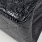 Chanel Handbag CC Logo Quilted Double Face Caviar Leather Black — view 3