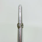 Fendi IS Crystal Ring Plated Silver Clear Vintage — view 7