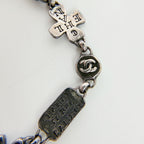 Chanel CC Logo Multi Charm Bracelet Plated Silver Vintage — view 5