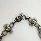 Chanel CC Logo Multi Charm Bracelet Plated Silver Vintage — view 8