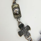 Chanel CC Logo Multi Charm Bracelet Plated Silver Vintage — view 7