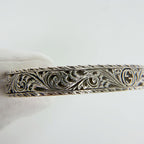 Gucci Cat Head Arabesque Interlocking Bangle 925 Sterling Silver Vintage — view 3