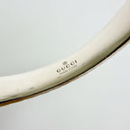 Gucci Cat Head Arabesque Interlocking Bangle 925 Sterling Silver Vintage — view 9