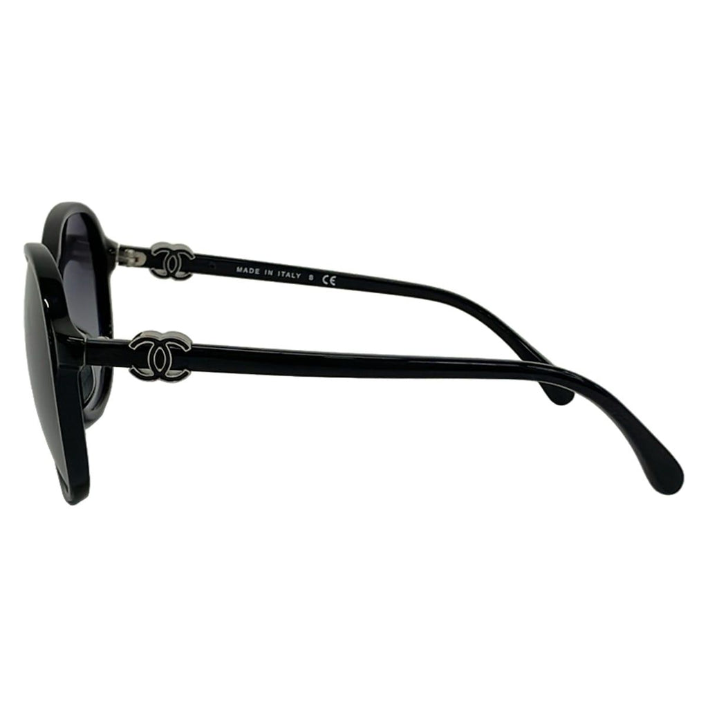 Chanel Sunglasses a Black CC Logo Eyewear — view 2
