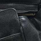 Chanel Triple CC Logo Chain Tote Shoulder Bag Caviar Leather Black — view 5