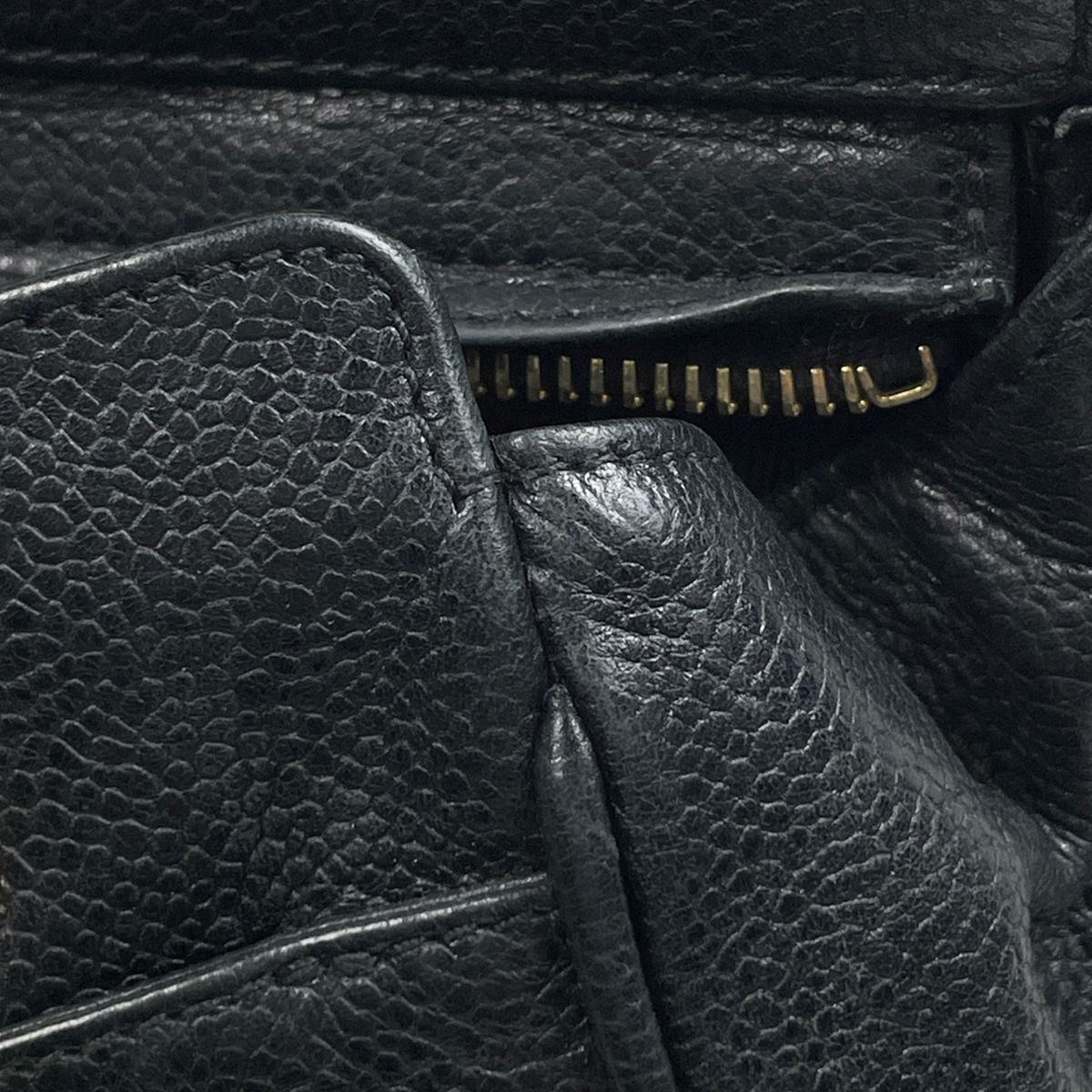 Chanel Triple CC Logo Chain Tote Shoulder Bag Caviar Leather Black — view 5