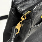 Chanel Triple CC Logo Chain Tote Shoulder Bag Caviar Leather Black — view 7