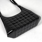 Chanel Chocolate Bar Shoulder Bag CC Logo Kiss Lock Enamel Bag Patent Leather — view 2