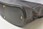 Loewe Tote Anagram Pouch Darkbrown Leather Vintage — view 7