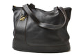 Loewe Tote Anagram Pouch Darkbrown Leather Vintage
