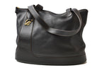 Loewe Tote Anagram Pouch Darkbrown Leather Vintage