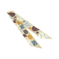 Hermes Twilly Scarf Beige