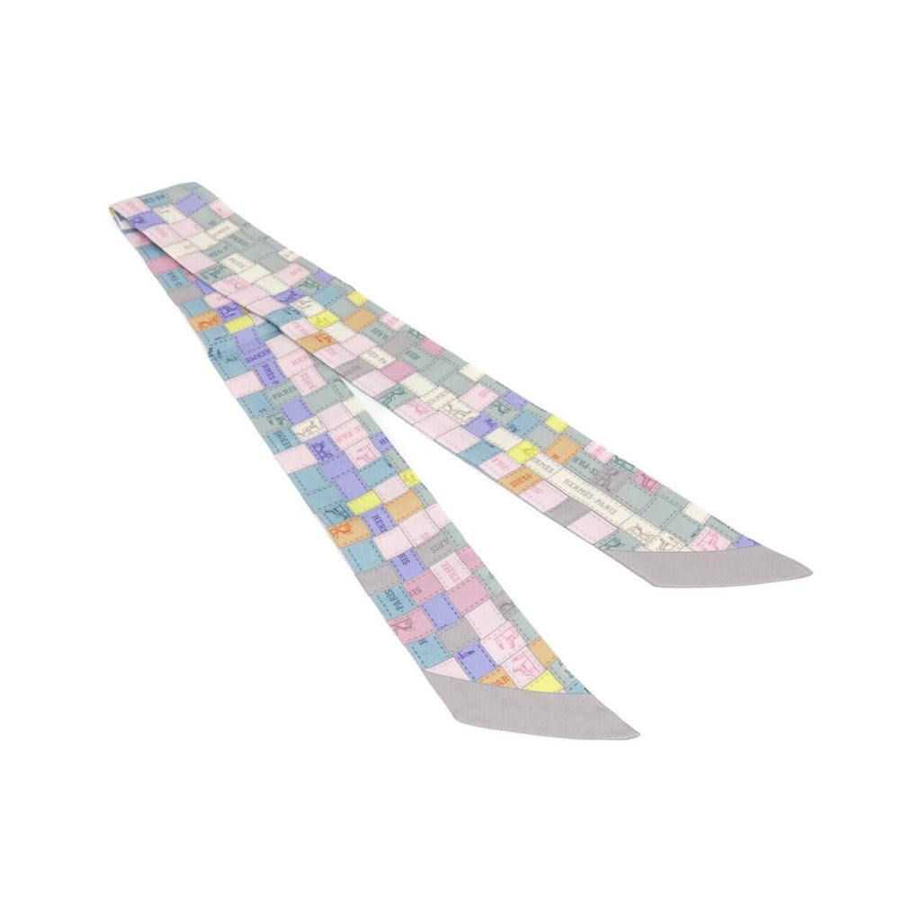 Hermes Tweely Scarf Gray