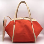Hermes Canvas Sac Baga GM Tote Bag Orange
