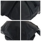 Prada Tessuto Black Silver Nylon Leather Shoulder — view 3
