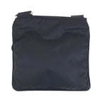 Prada Tessuto Black Silver Nylon Shoulder Bag Pochette — view 2