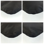 Prada Tessuto Black Silver Nylon Shoulder Bag Pochette — view 4