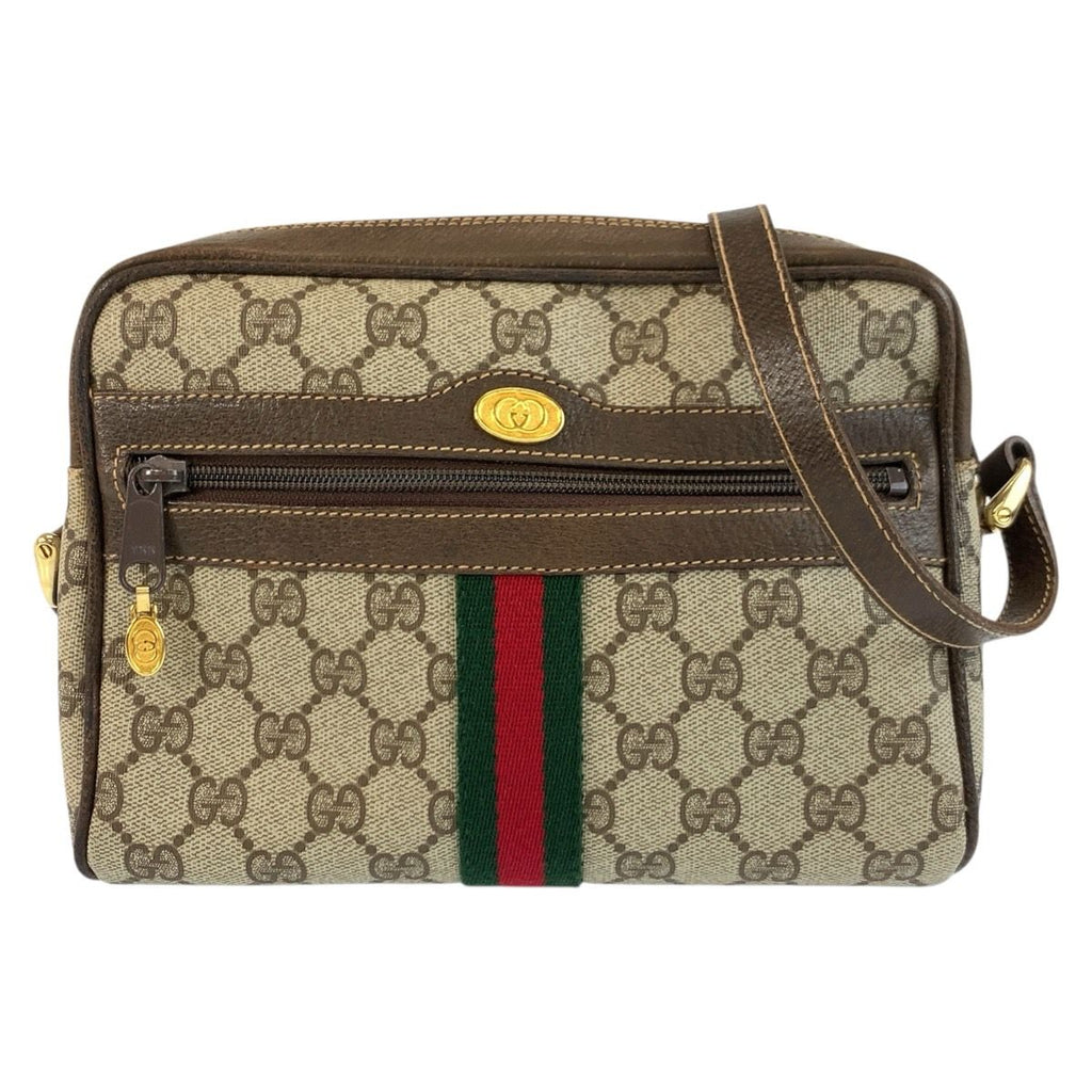 Gucci Vintage Sherry Line GG Supreme Canvas 010 378 Shoulder Bag Pochette