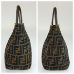 Fendi Zucca Brown Gold Canvas Tote — view 7