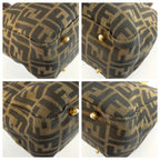 Fendi Zucca Brown Gold Canvas Tote — view 4