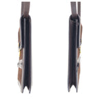 Gucci Vintage Sherry Line Brown Gold Suede Leather Shoulder — view 8
