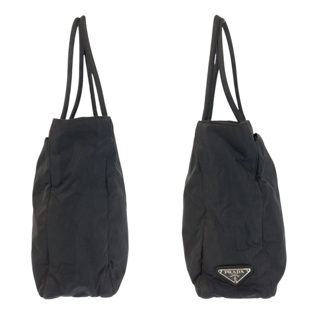 Prada Tessuto Black Silver Nylon Tote — view 7
