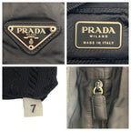 Prada Tessuto Black Silver Nylon Tote — view 3