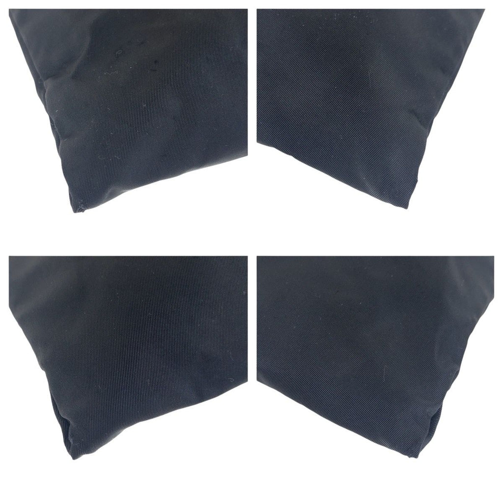 Prada Tessuto Black Silver Nylon Shoulder — view 4