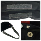 Prada Sports Black Khaki Silver Nylon Shoulder Bag Pochette — view 5