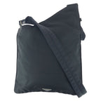 Prada Tessuto Black Silver Nylon Shoulder Bag Crossbody Pochette