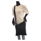 Prada Tessuto Black Silver Nylon Shoulder Bag Crossbody Pochette — view 7