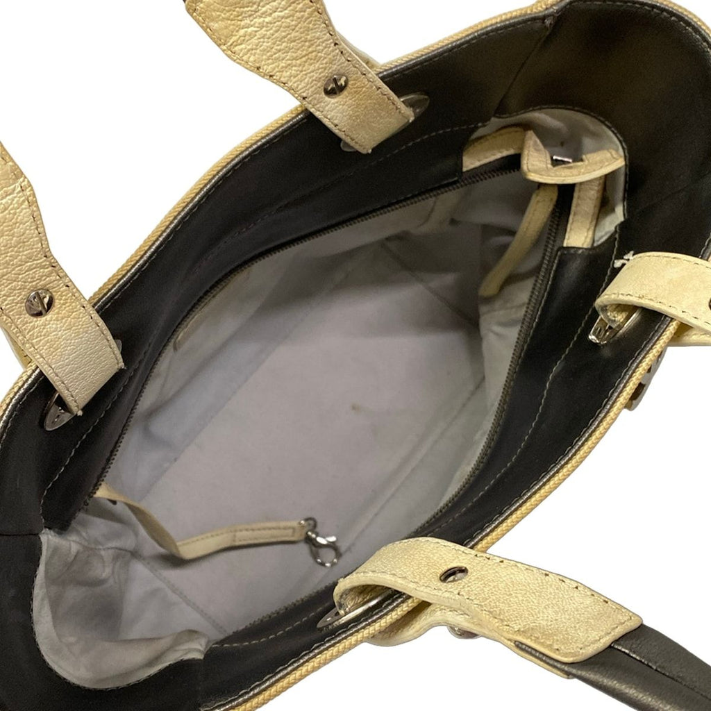 Chanel Tote Paris Biarritz PM Silver Ivory — view 7