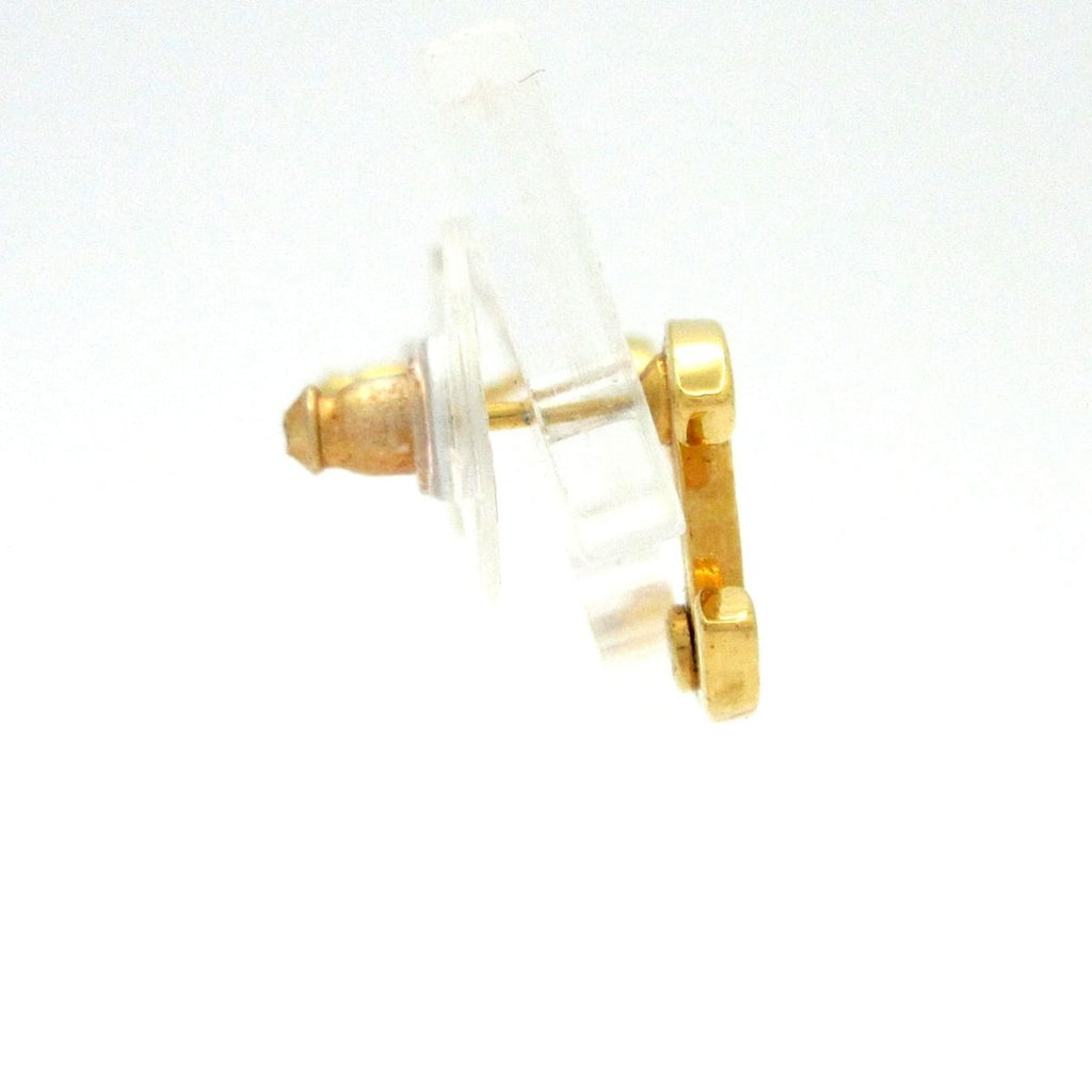 Chanel Earrings Gold CC Logo — view 2