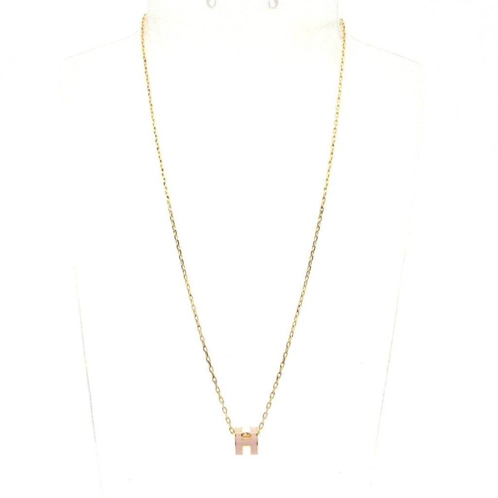 Hermes Necklace Mini Pop Pink Gold — view 2