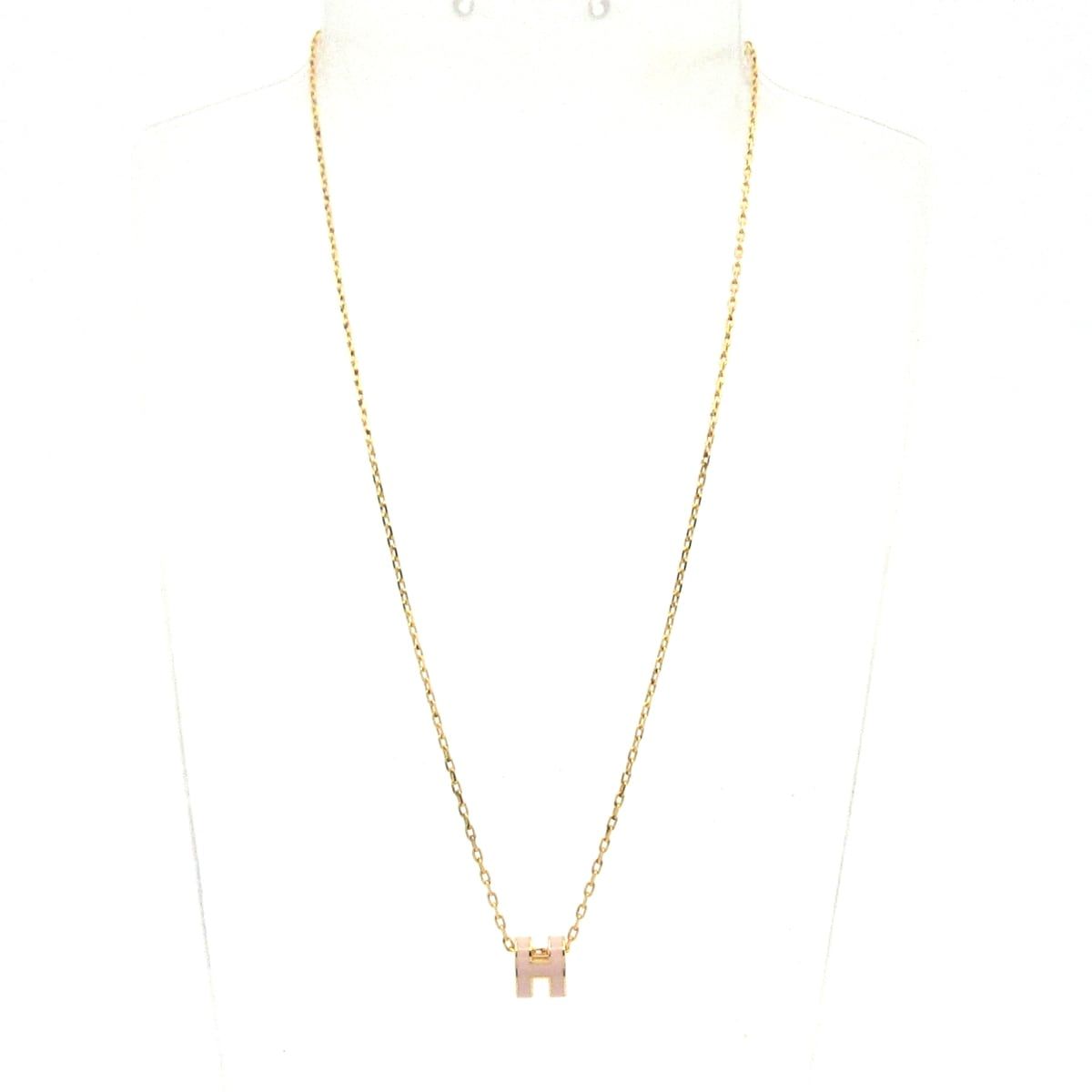 Hermes Necklace Mini Pop Pink Gold — view 2