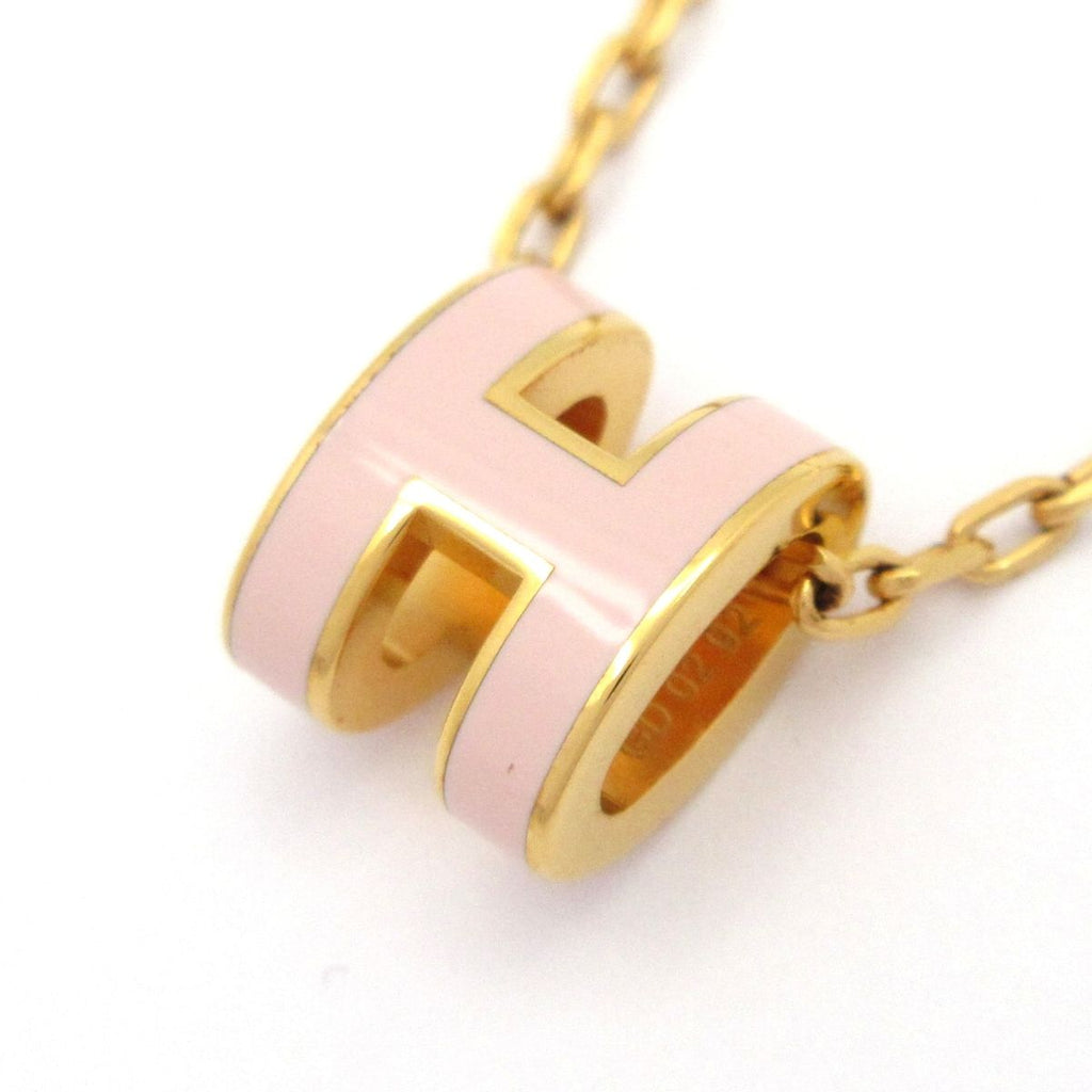 Hermes Necklace Mini Pop Pink Gold