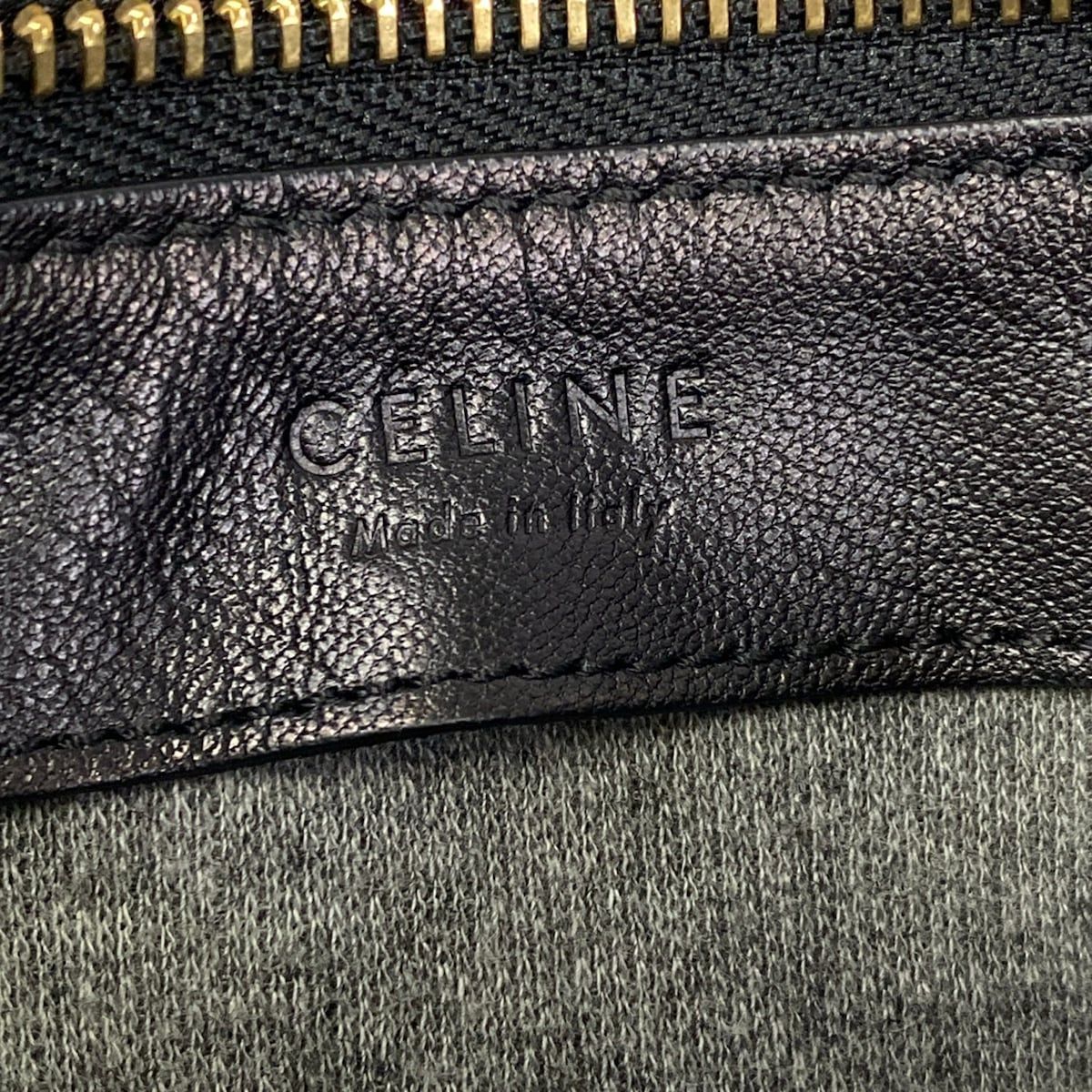 Celine Shoulder Bag Trio Large Black Lambskin — view 9