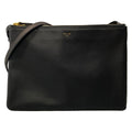 Celine Shoulder Bag Trio Large Black Lambskin