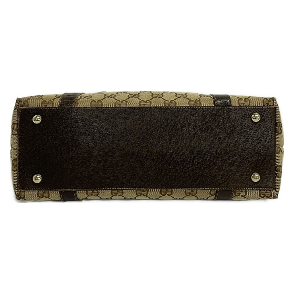 Gucci Shoulder Bag Abbey GG Pattern Beige Brown Leather — view 5