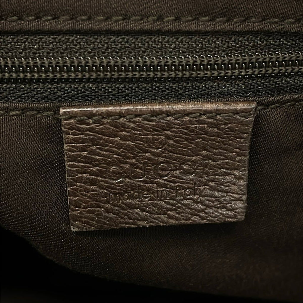 Gucci Shoulder Bag Abbey GG Pattern Beige Brown Leather — view 9