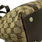 Gucci Shoulder Bag Abbey GG Pattern Beige Brown Leather — view 6